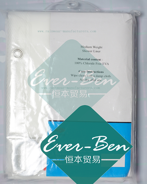 non pvc shower curtain supplier